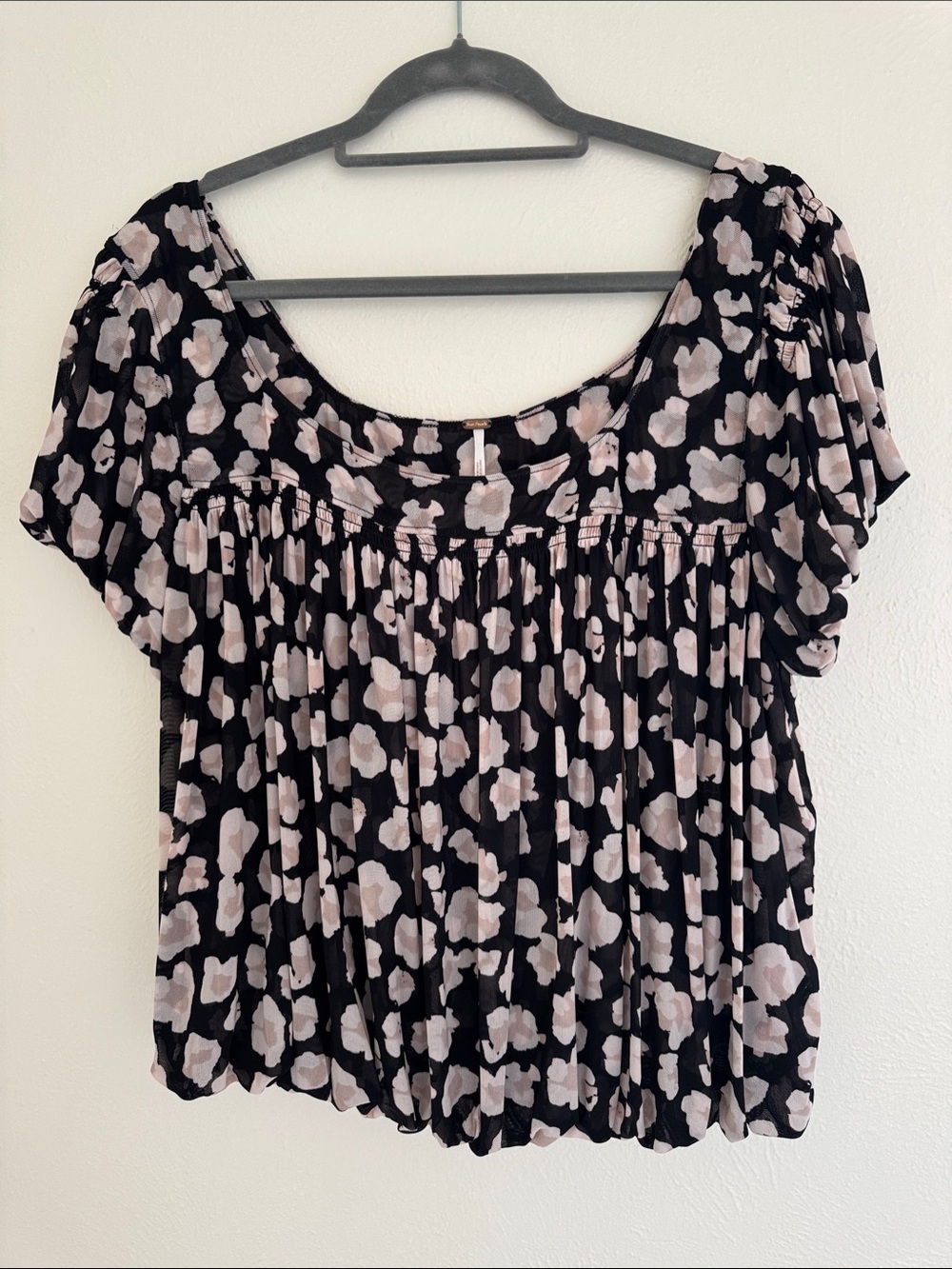 Free People Megs Leopard Print Crop
